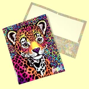 Lisa Frank Hunter Leopard Glitter Two Pocket Folder